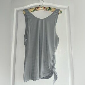 Gray Athleta Tank Top with Side Tie